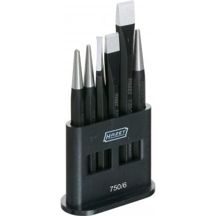 HAZET 750/6 - Jeu de ciseaux, poinçons et alènes (6 pcs.)