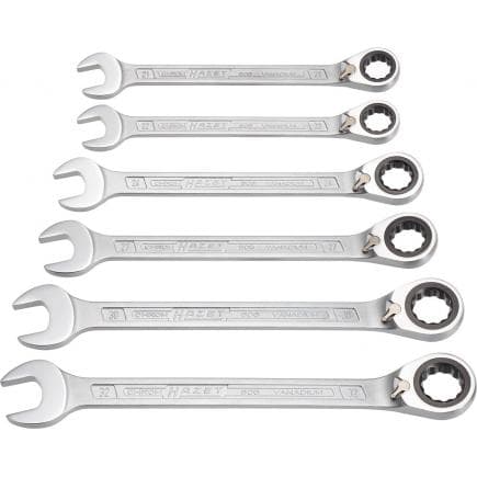 HAZET 606/6-1 - Jeu de clés à cliquet mixtes (6 pcs.)