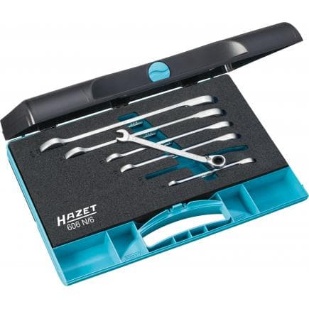 HAZET 606N/6 - Jeu de clés à cliquet mixtes (6 pcs.)