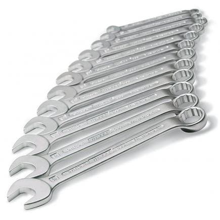 HAZET 603/17N - Jeu de clés mixtes annulaires courbés à 10° métriques hexagonale double externe (17 pcs.)