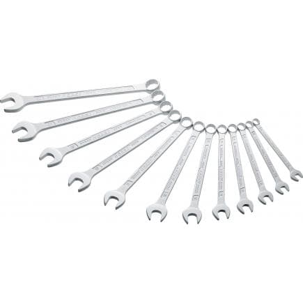 HAZET 600N/12N - Jeu de clés mixtes longues et fines métriques avec profil de traction et hexagonale double (12 pcs.)