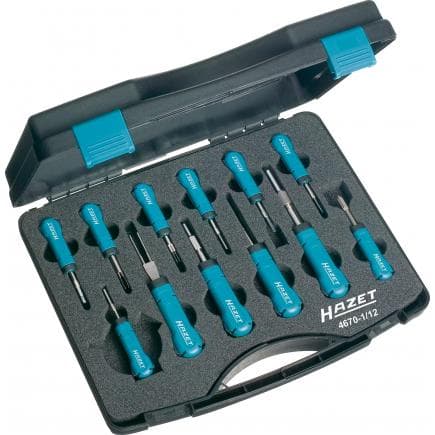 HAZET 4670-1/12 - Jeu avec outil de libération de câble (12 pcs.)