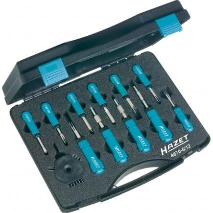 HAZET 4670-5/12 - Jeu avec outil de libération de câble (12 pcs.)