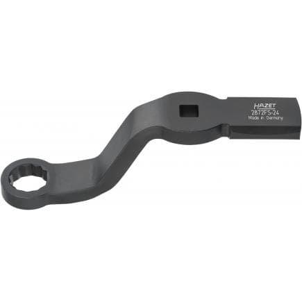 HAZET 2872FS-24 - Clé annulaire ouverte à 2 faces de frappe et hexagonale double