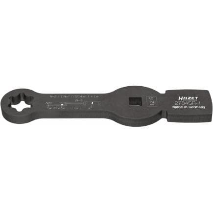 HAZET 2784SR-1 - Clé annulaire ouverte à 2 faces de frappe et hexagonale double
