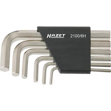 HAZET 2100/6H - Jeu de douilles hexagonale nickelées métriques (6 pcs.)