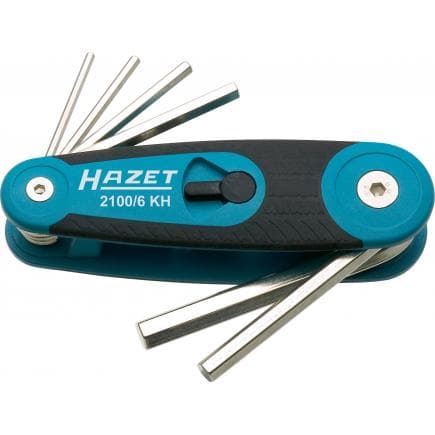 HAZET 2100/6KH - Jeu de douilles hexagonale nickelées métriques (6 pcs.)