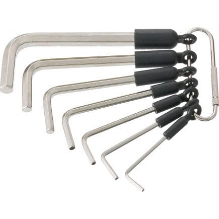 HAZET 2100/7R - Jeu de douilles hexagonale nickelées métriques (7 pcs.)