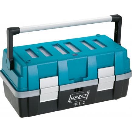 HAZET 190L-2 - Boîte porte-outils en plastique avec 2 plateaux amovibles