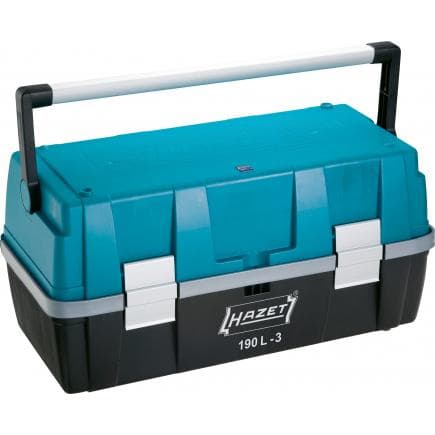 HAZET 190L-3 - Boîte porte-outils en plastique avec 3 plateaux amovibles