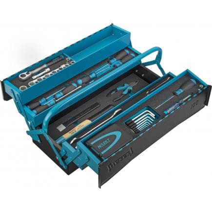 HAZET 190/79 - Boîte porte-outils métallique avec assortiment (79 pcs.)