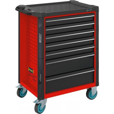 HAZET 179N-7-RAL3020 - Chariot porte-outils "Assistent" rouge à 7 tiroirs (vide)