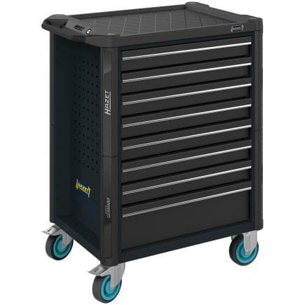 HAZET 179N-8-RAL7021 - Chariot porte-outils "Assistent" noir à 8 tiroirs (vide)