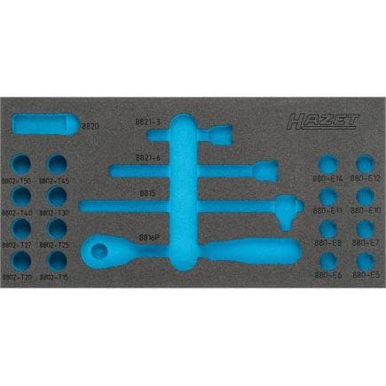 HAZET 163-348L - Garniture en mousse souple pour 1557/21