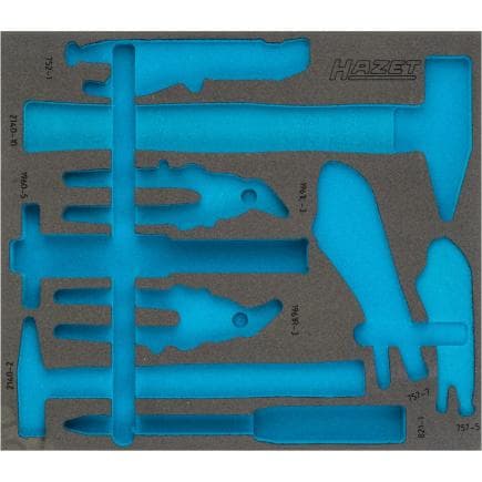 HAZET 163-381L - 2-component soft foam insert for 163-381/9