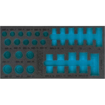 HAZET 163-489L - Garniture en mousse souple pour 163-489/28