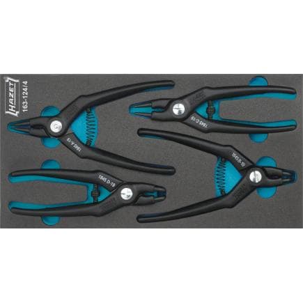 HAZET 163-124/4 - Jeu de pinces à circlips (4 pcs.)