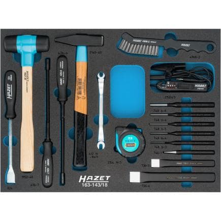 HAZET 163-143/18 - Jeu d'outils (18 pcs.)