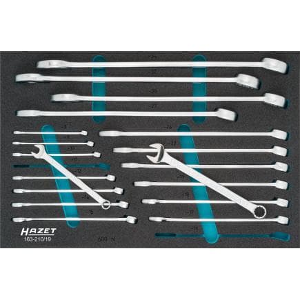 HAZET 163-210/19 - Jeu de clés mixtes (19 pcs.)