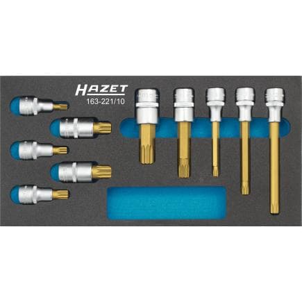 HAZET 163-221/10 - Jeu de douilles (10 pcs.)