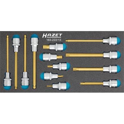 HAZET 163-222/13 - Jeu de douilles 1/2" (13 pcs.)