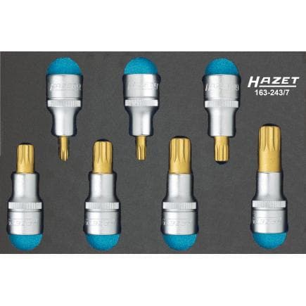 HAZET 163-243/7 - Jeu de douilles 1/2" (7 pcs.)