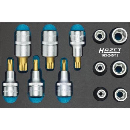 HAZET 163-245/12 - Jeu de douilles 1/2" (12 pcs.)