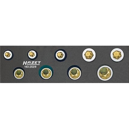 HAZET 163-252/9 - Jeu de douilles 3/8" (9 pcs.)