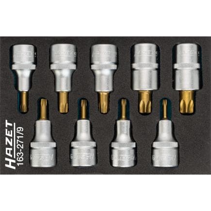 HAZET 163-271/9 - Jeu de douilles 1/2" (9 pcs.)