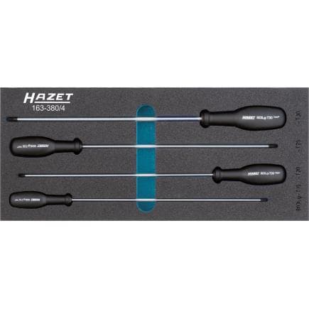 HAZET 163-380/4 - Jeu de tournevis TORX® (4 pcs.)