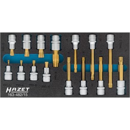 HAZET 163-482/15 - Jeu de douilles 1/2" (15 pcs.)