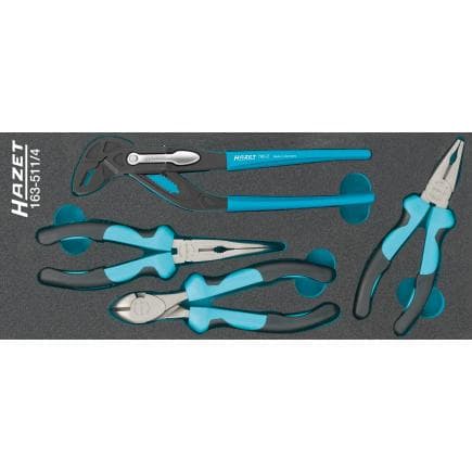 HAZET 163-511/4 - Jeu de pinces et pinces coupantes (4 pcs.)