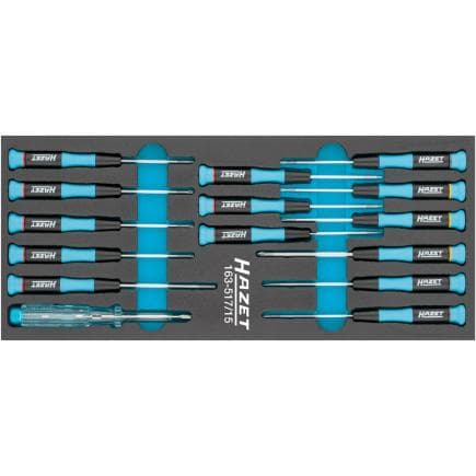 HAZET 163-517/15 - Jeu de tournevis électroniques (15 pcs.)