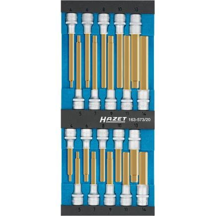 HAZET 163-573/20 - Jeu de douilles 1/2" (20 pcs.)