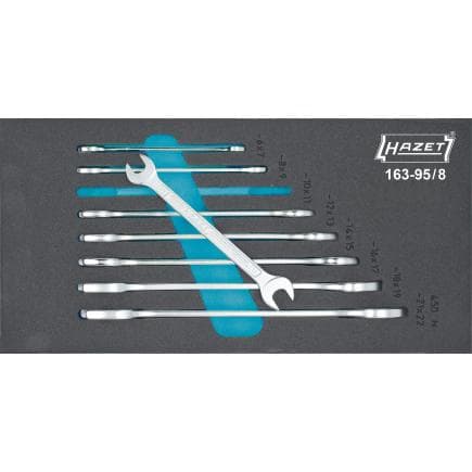 HAZET 163-95/8 - Jeu de clés à fourche (8 pièces)