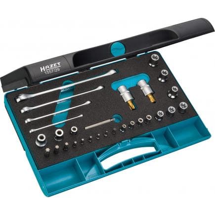 HAZET 1557/29 - Jeu de douilles et clés TORX® (29 pcs.)