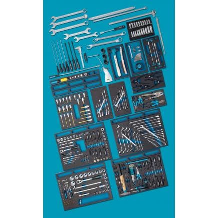 HAZET 0-2700-163/296 - Assortiment d'outils pour automobiles MERCEDES-BENZ (296 pcs.)
