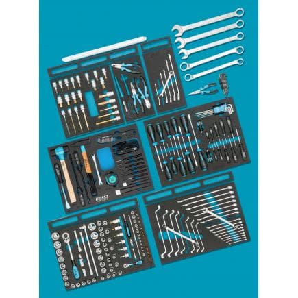 HAZET 0-2500-163/214 - Assortiment d'outils pour automobiles AUDI (214 pcs.)