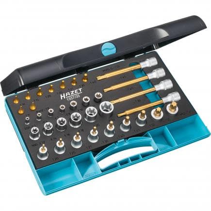 HAZET 1557/35 - Jeu d'outils TORX® E6-E24/T8-T50 (35 pcs.)
