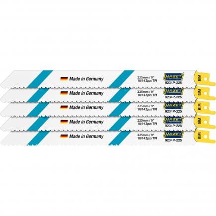 HAZET 9234P-225/5 - Jeu de lames de scie 9234P-225/5 Nombre d'outils : 5