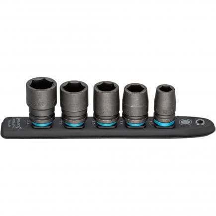 HAZET 900S-SR/5 - Jeu de douilles SmartRail 1/2" avec profil d'entraînement hexagonal externe (5 pcs)