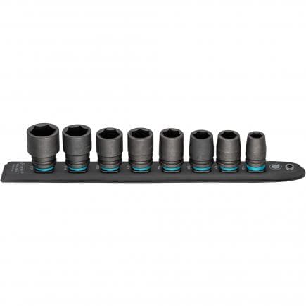 HAZET 900S-SR/8 - Jeu de douilles SmartRail 1/2 ", profil d'entraînement hexagonal externe (8 pcs)
