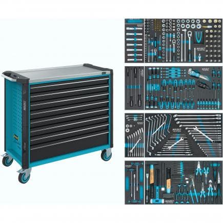 HAZET 179NXXL-8/378 - Chariot à outils Assistent avec assortiment (378 pcs.)