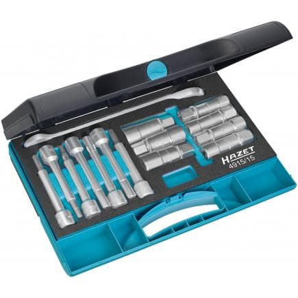HAZET 4915/15 - Jeu d'outils spéciaux pour amortisseur 1/2" (15 pcs.)