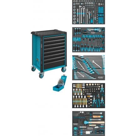 HAZET 179N-8/314 - Servante d’atelier Assistent avec 8 tiroirs (314 pcs.)