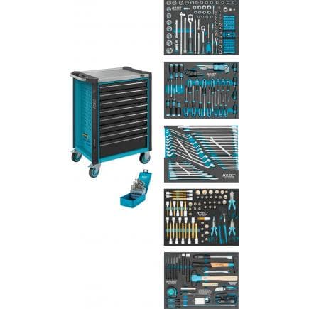 HAZET 179NX-8/314 - Servante d’atelier Assistent avec 8 tiroirs (314 pcs.)