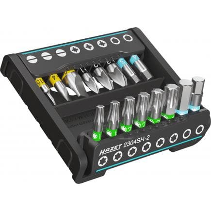 HAZET 2304SH-2 - SmartHolder avec 16 embouts-tournevis, courts