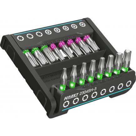 HAZET 2304SH-3 - SmartHolder avec 16 embouts-tournevis, courts