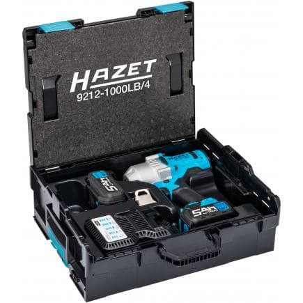 HAZET 9212-1000LB/4 - Clé à chocs sans fil 1/2" 18V 5Ah (4 pcs.)