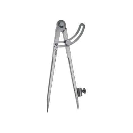 HELIOS PREISSER 0306001 - Compas à coude avec quadrant et porte-crayon